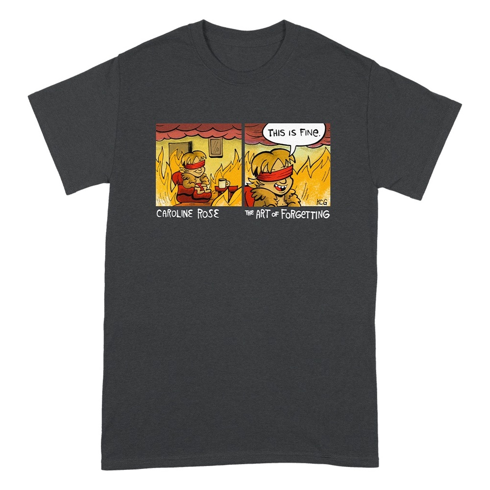 Caroline Rose The Art Of Forgetting Graphic Charcoal T-Shirt